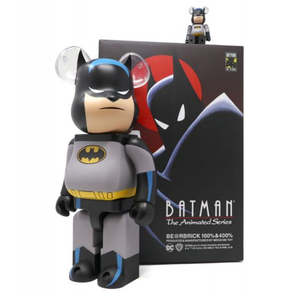 Figurine Medicom Toy 400% + 100% Bearbrick Batman Animated