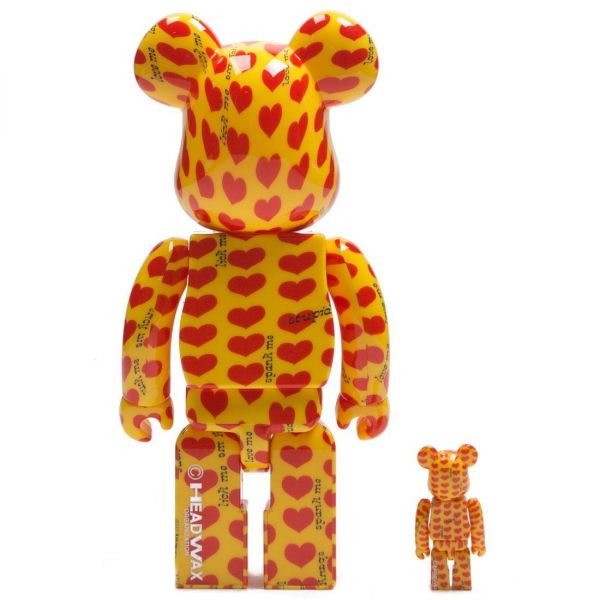 400% Bearbrick Yellow Heart - Connect Paris